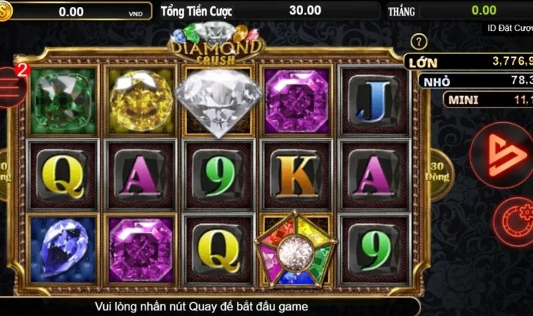 Giao diện chơi Nổ Hũ Kim Cương Tại B52 Club