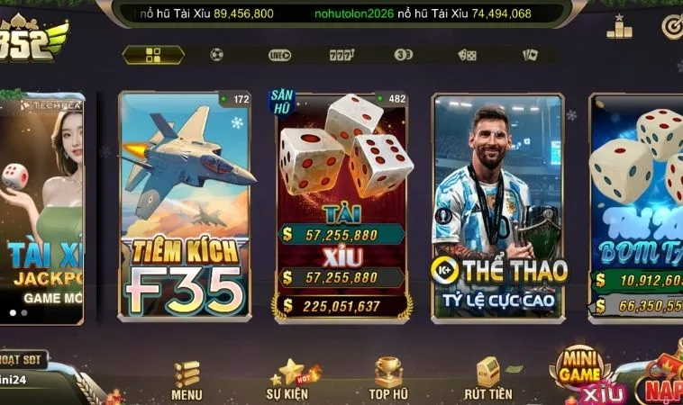 Thiết kế giao diện trang chủ B52Club đẹp, chuyên nghiệp
