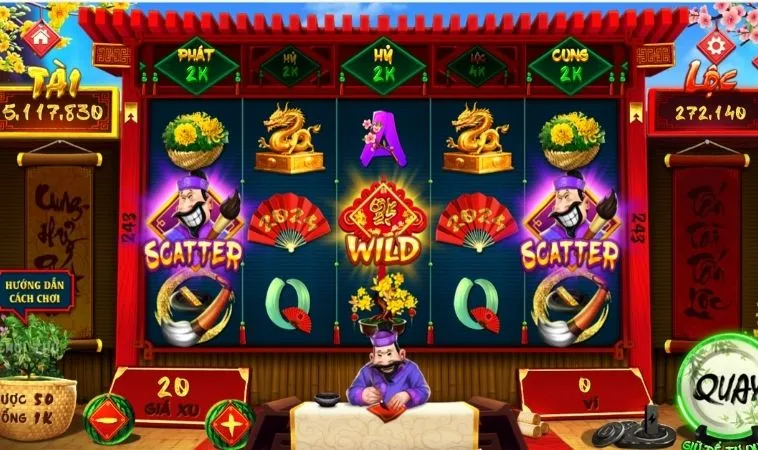 Các biểu tượng trong game Nổ Hũ Ông Đồ Tại B52 Club
