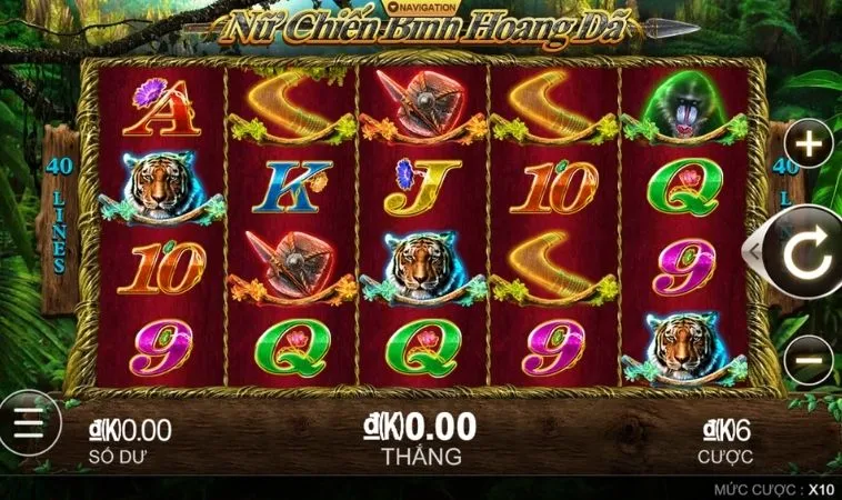 Giao diện chơi Nổ Hũ Rừng Xanh